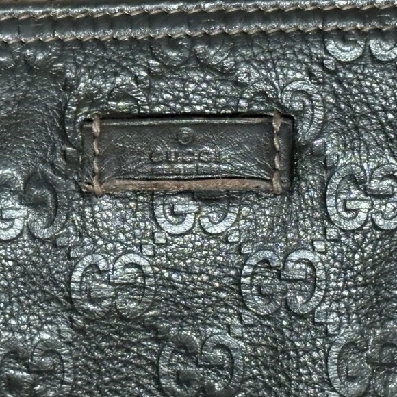 Authentic Gucci GG Dark Brown Guccissima Messenger Crossbody Bag Dust Bag & Tote - Picture 5 of 16